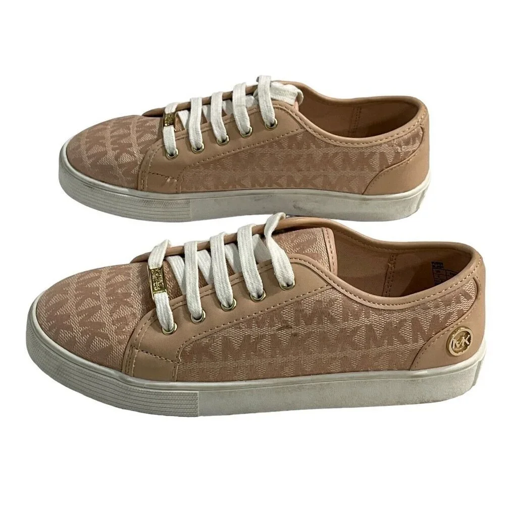 Michael Kors Womens 3 Junior Castella Trainers Blush Sneakers Tennis‎ Shoes